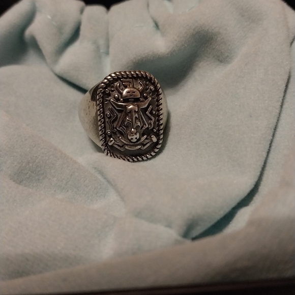 American West Sterling Ring Size 8 W/ Original Blue Jewelry Box with Red Logo - Picture 3 of 4